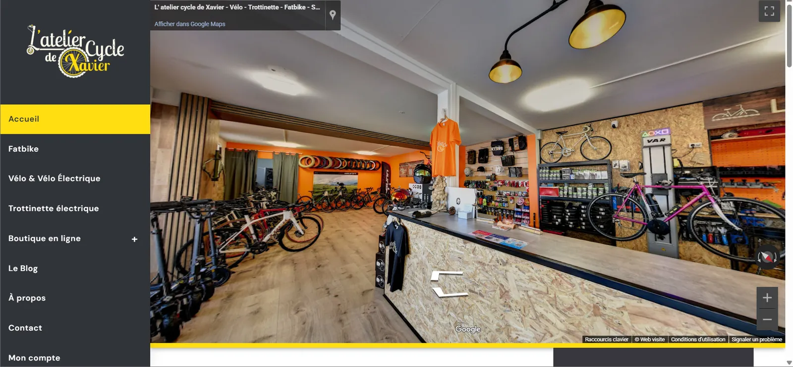 Site vitrine L'Atelier Cycle Xavier - vente et réparation de vélos, VAE et trottinettes à Agen